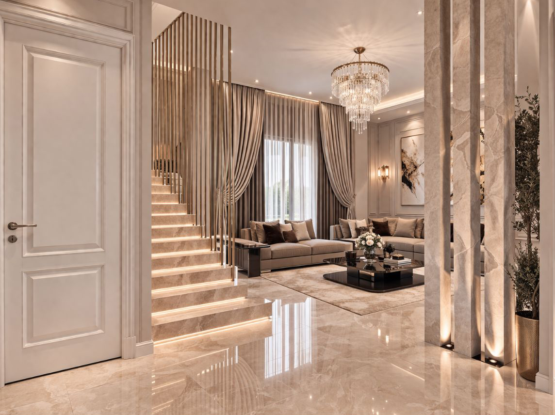 Merdiven ve Salon